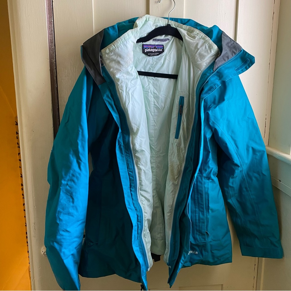 Patagonia 3-in-1 Snowbelle Jacket Teal and Mint